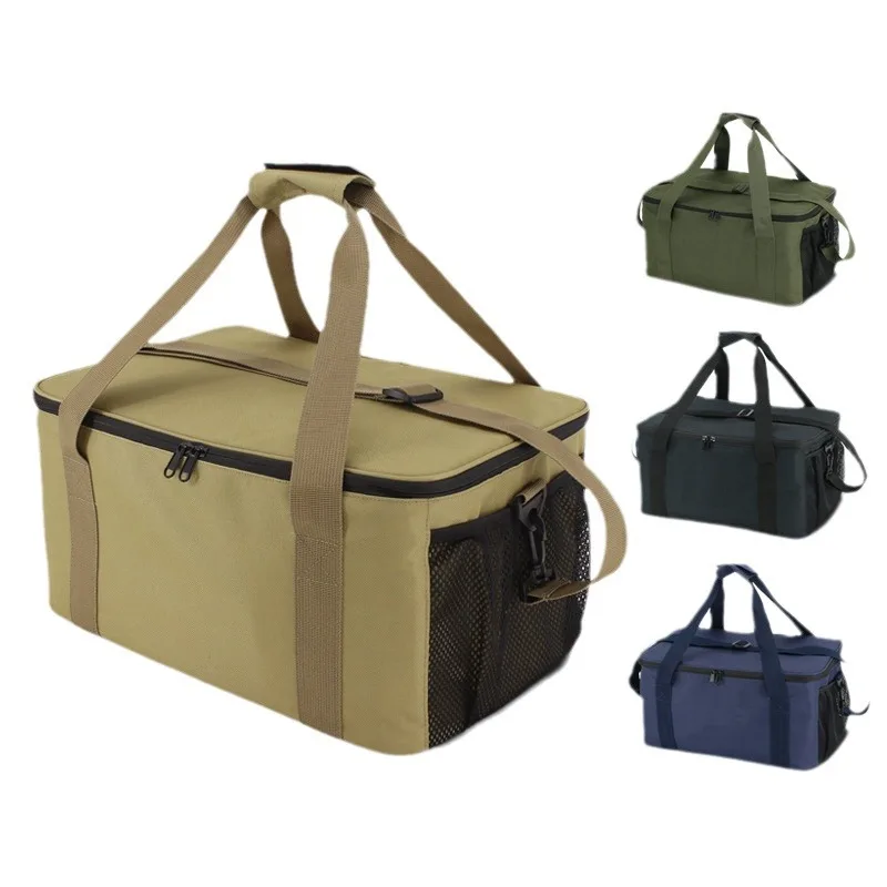 Outdoor Camping Equipment Storage Box Multifunctional Stove Cooker Buggy Bag Picnic Bag Large Capacity Pot Storage Bag