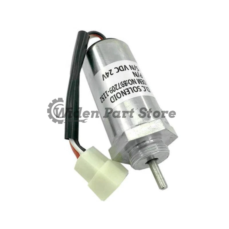 

8972091152 24V Stop Solenoid for Isuzu 4LE2 4LE2X Sumitomo Hitachi MV2-40 EX4U EX40U EX55 EX58 ZX40U Excavator