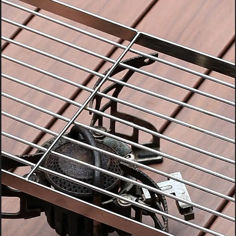 

Портативный складной кронштейн для гриля для кемпинга из нержавеющей стали для наружного использования