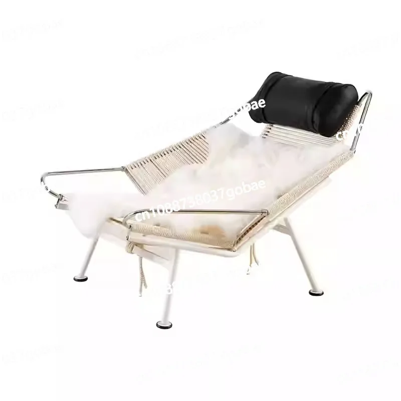 Single Recliner Wabi Sofa Woven Balcony Lounge Chair