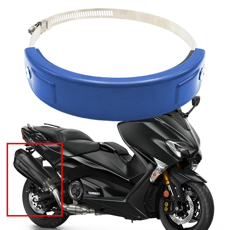 Fit For YAMAHA TMAX 500 530 2014-2024 Universal Motorcycle Accessories 100-160MM Exhaust Pipe Anticollision Protective Cover