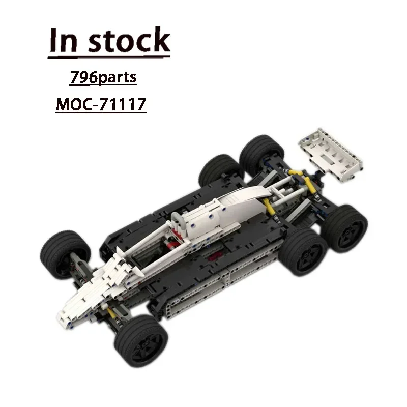 

MOC-71117F1 Formula F1 Six Wheeler Building Block Model 796 Parts MOC Creative Boy Kids Birthday Building Block Toy Gift