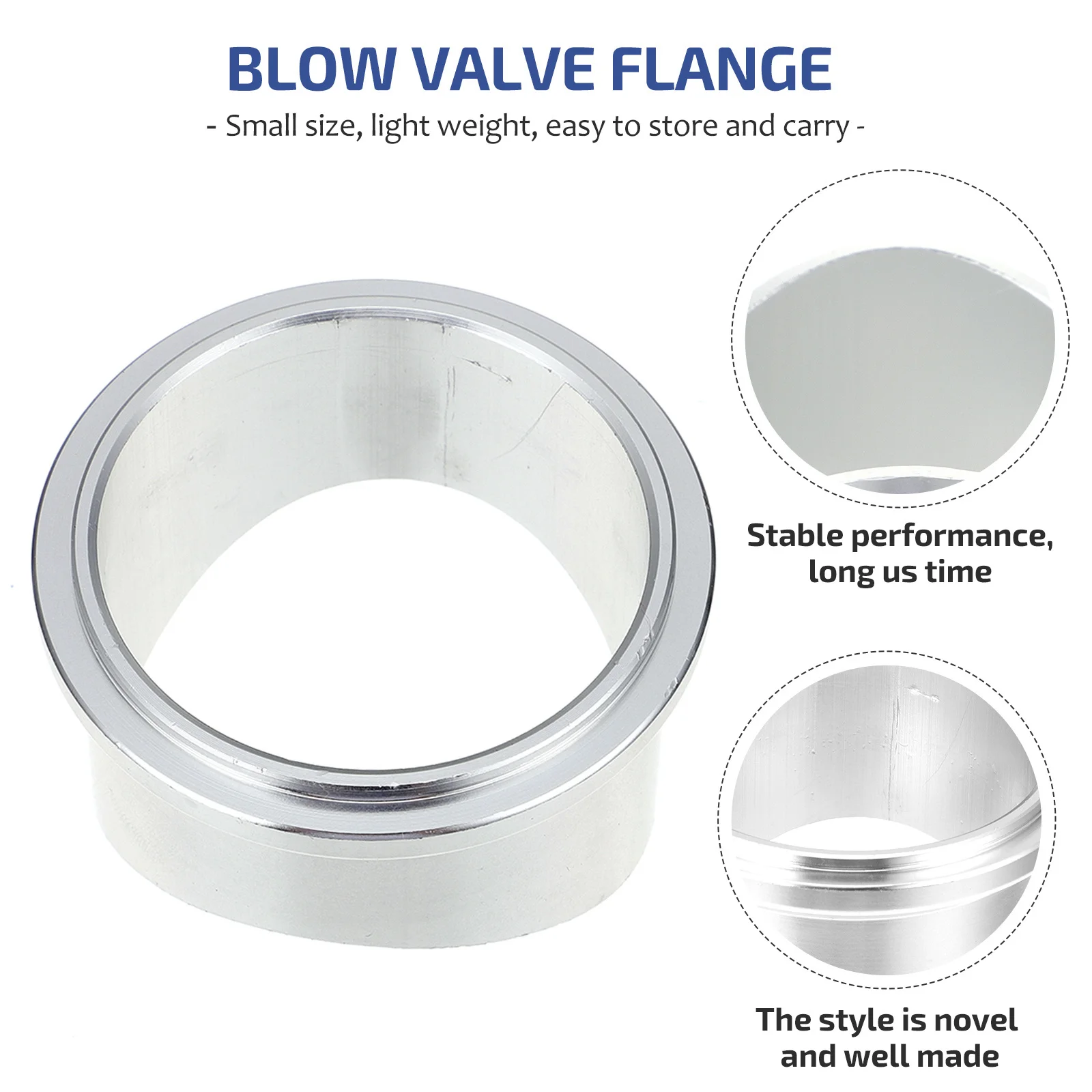

1Pcs Weld on Dump Flange Aluminum Alloy Turbine Flange 50mm Blow Off Valve Replacement Durable Car Supplies Car Supplies