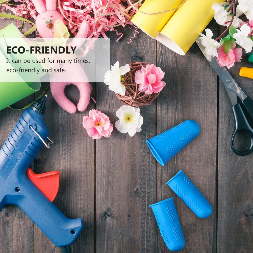 12 قطعة سيليكون مكافحة تحرق حماة الاصبع المضادة للانزلاق ارتداء مقاومة مطاطا إصبع يغطي للطبخ الخبز حماية الصحة