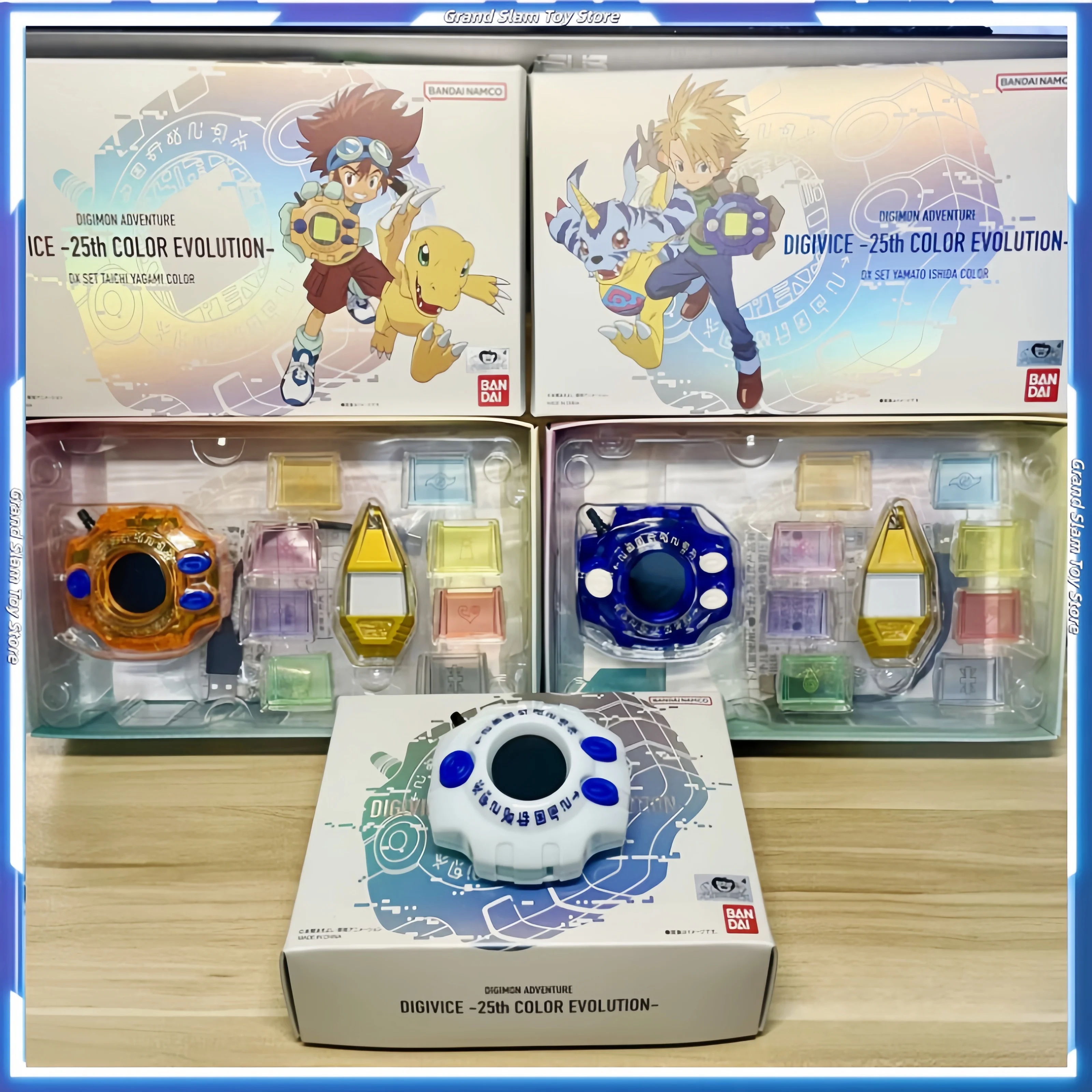 In stock New Digimon 25th Anniversary Tyrannosaurus Machine Digivice Acrylic Desktop Display Stand Bracket Ornament Gifts toys