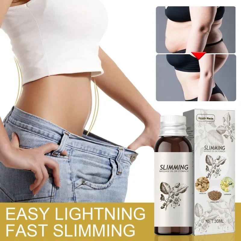 Slimming Fat Burning Oil Anti Cellulite Burner Serum Tighten Abdominal Muscles Slim Down Decompose Fat Lose Weight Essence Oil