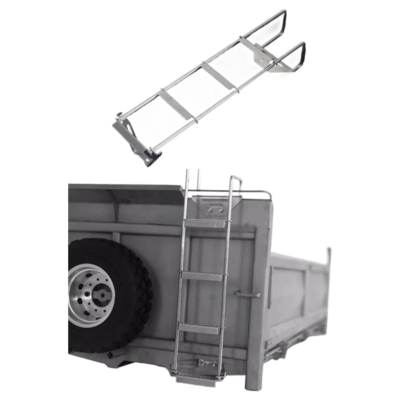 

Full Metal Simulation Ladder for 1:14 Scale Radio Control Car Tamiya Tractor Trailer RC Dump Truck Lesu Model MAN TGS Tipper Diy