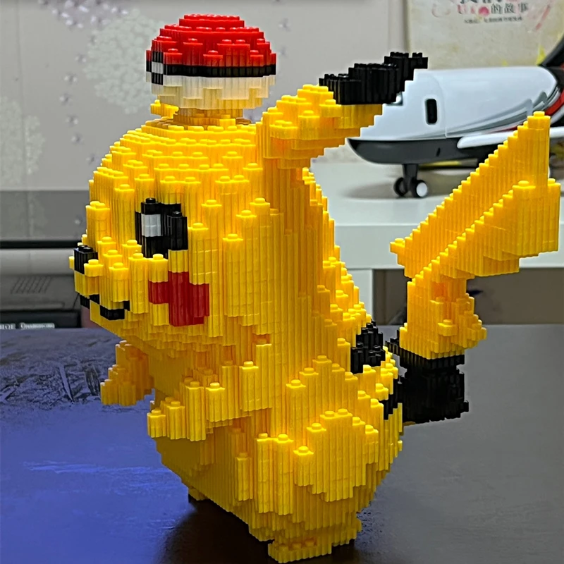 5210 stücke Anime Pokemon Pikachu Diamant Micro Bausteine Spiele Modell Mini Bricks Figur Schwierige Dekompression Spielzeug Geschenk