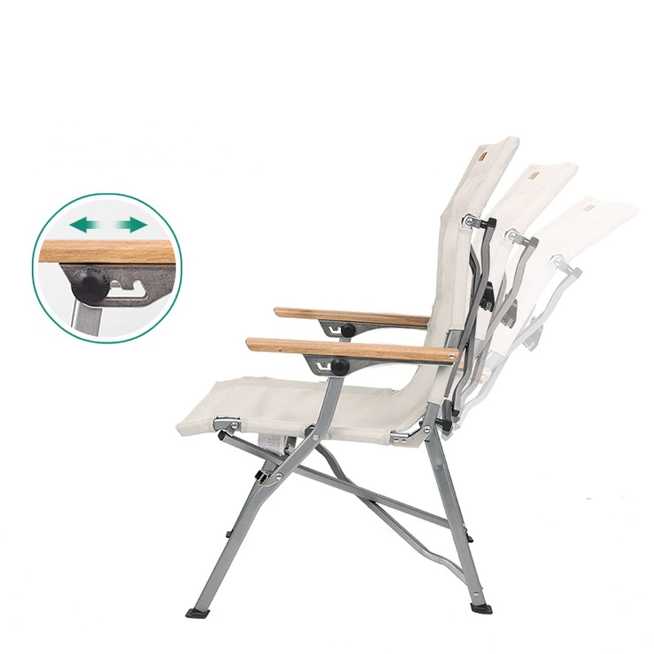Latest Design Light Weight Aluminum Folding Camping Chair Lunch Break Chair For Sale
