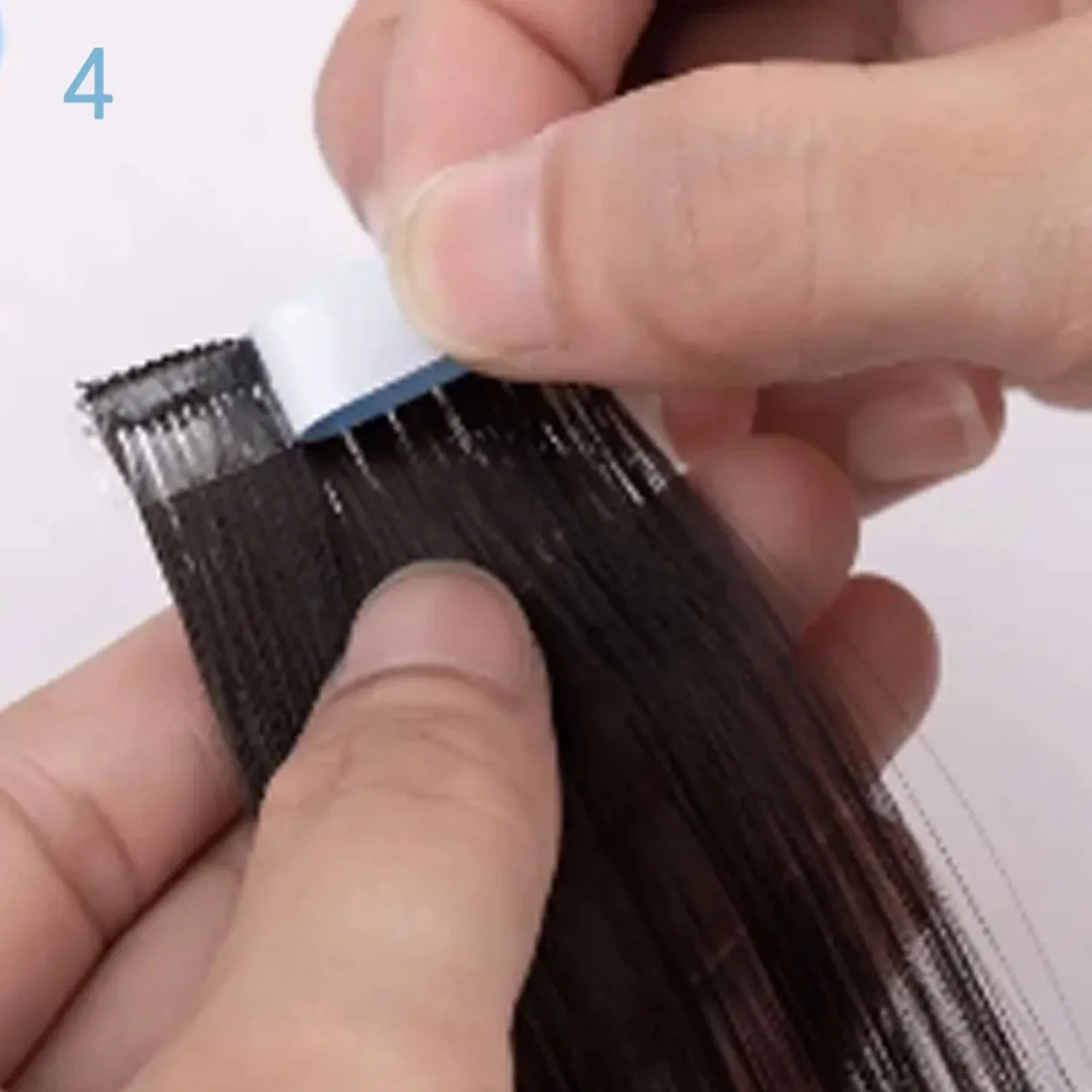 Set di kit per l'installazione della parrucca: nastro impermeabile resistente da 4,0 * 0,8 cm con nastro di ricambio biadesivo per rimozione per estensioni dei capelli o parrucche