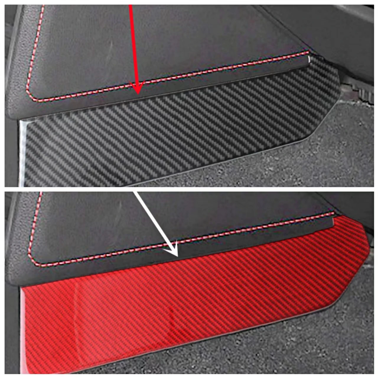 

Car Inner Both Sides Of The Center Console Cover Trim Strips Decal Sticker For Subaru BRZ For Toyota 86 Car Interior Accessories