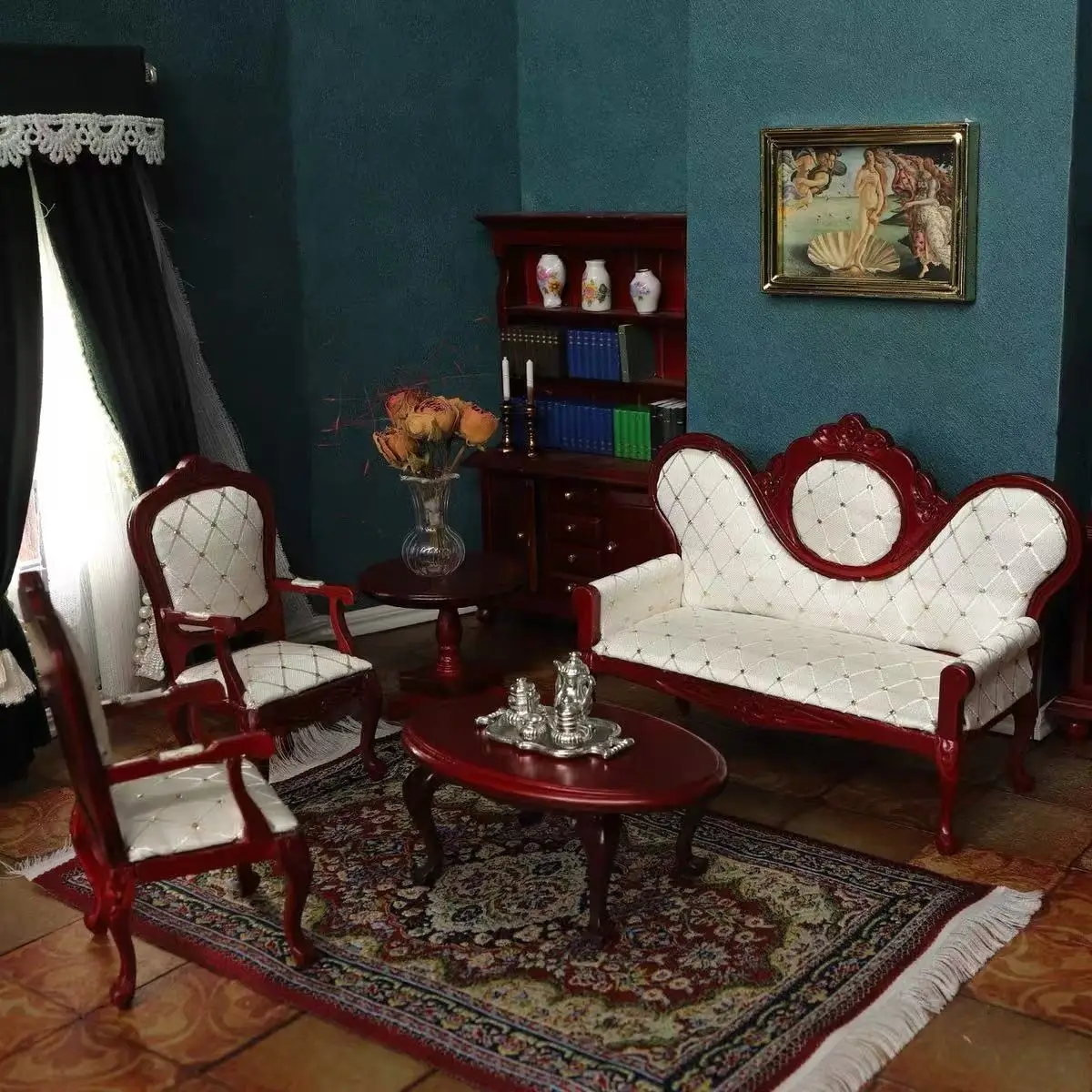 1:12 New Diy Miniature Dollhouse Furniture Doll Mini Soft Mini Table Chair Model Mini Kitchen Decoration Accessories