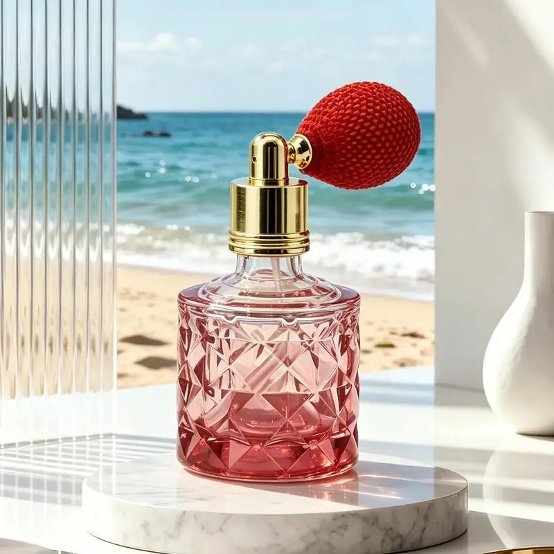 Mini Airbag Refillable Perfume Bottle Colorful Round Portable Container Gift For Women Travel Outdoor Cosmetic Daily Carry