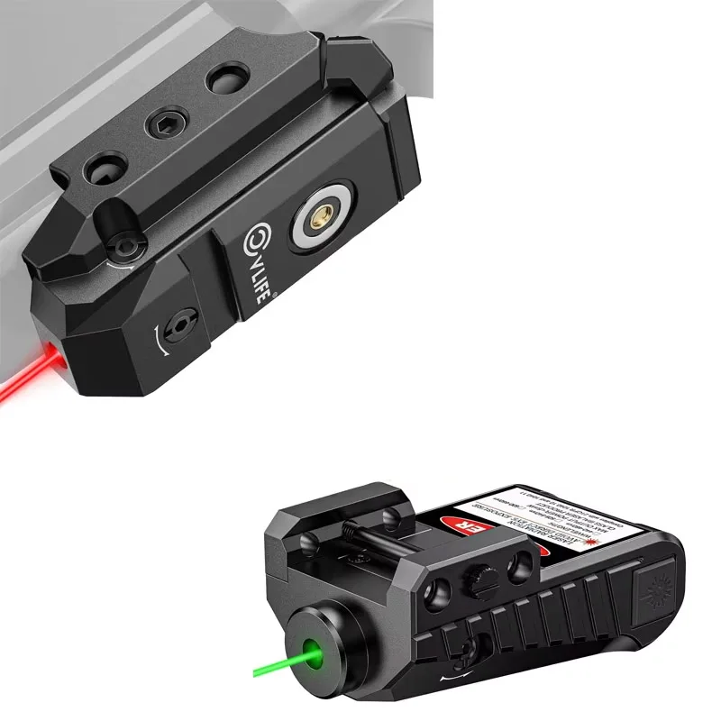 

Rechargeable Red Green Laser Sight for Hunting Upgraded Low-Profile Laser Sight with Magnetic Charging Port Picatinny Rail