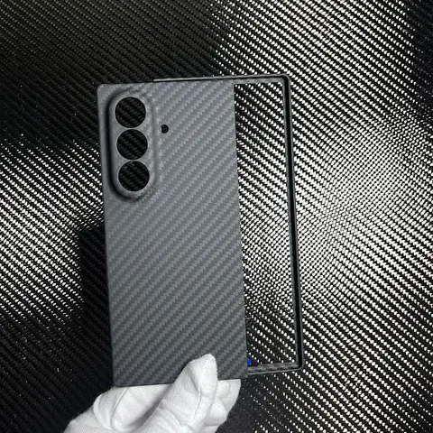 삼성 갤럭시 Z 폴드 7용 Magsafe 마그네틱 탄소 섬유 케이스, 얇은 보호 아라미드 섬유 커버
