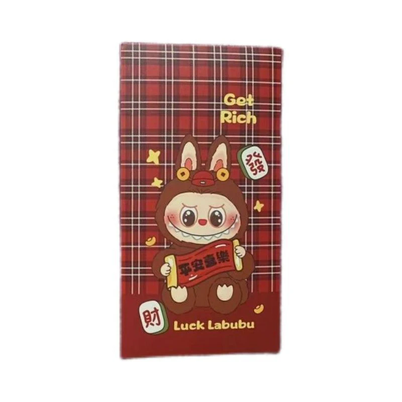 Hot Chinese New Year Red Envelopes 10pcs Cute Labubu Anime Money Envelope Wedding Gift Good Luck Money Packets Kid Festival Gift