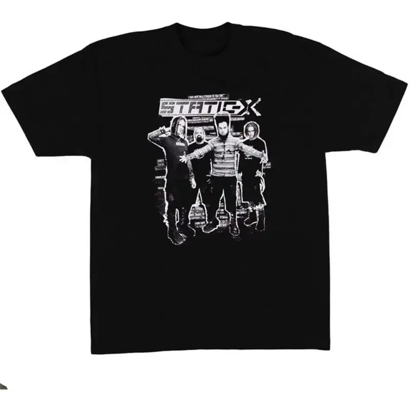 Vtg members Of Static X Band Heavy Cotton Black S 5XL T Shirt J706
