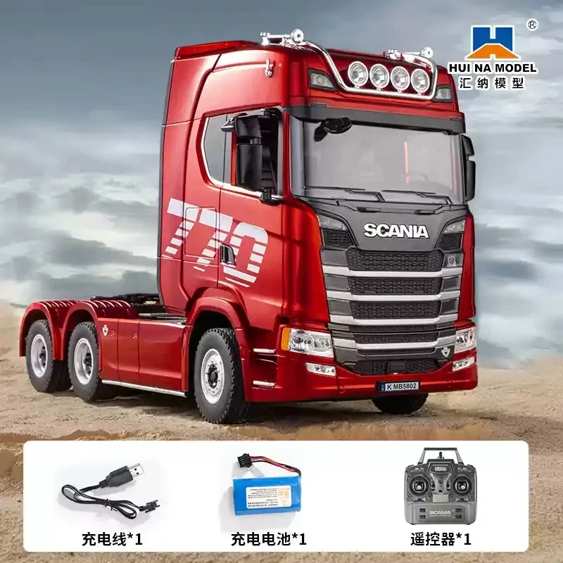 Huina 1501 2025 Nieuwe Scania Afstandsbediening Zware Vrachtwagen Trailer Model Tractie Auto Geavanceerde High end Speelgoed Kinderen Volwassen