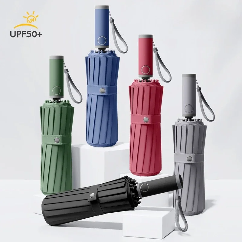 Super Strong Windproof Automatic Folding Umbrella,16K 112Bone,Sun UV UPF50+ Protection, Rainstorm Special Umbrella for Men Women
