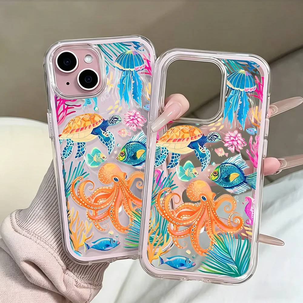 Meer ​ ​ Schildkröten-Handyhülle für Samsung Galaxy S26 Ultra S25 S24 edge s22 s23 Plus FE A57 A54 A55 A16 A35 A36 A37 5G Transparente Hülle – Detail 6