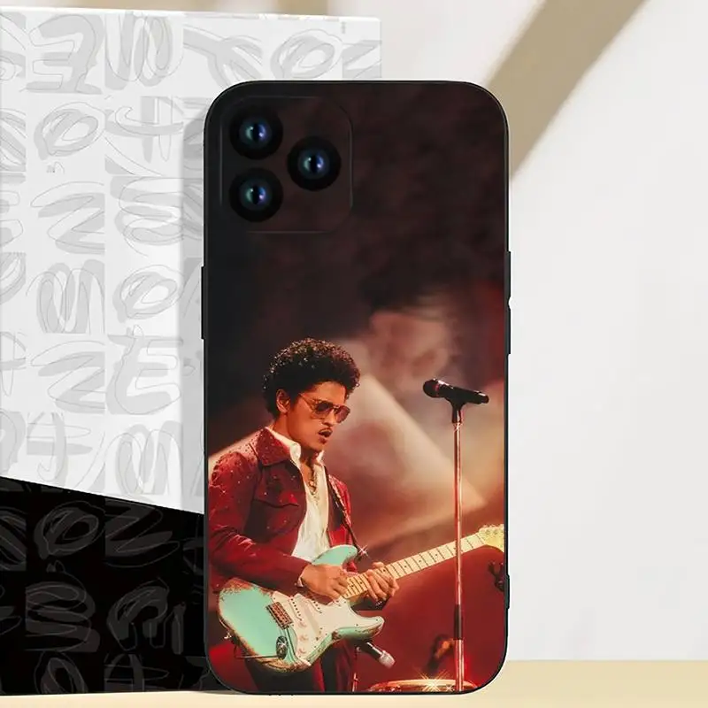 Singer Bruno Mars Phone Case For iPhone 11 12 13 14 Mini Pro XS Max X S Plus XR Shell