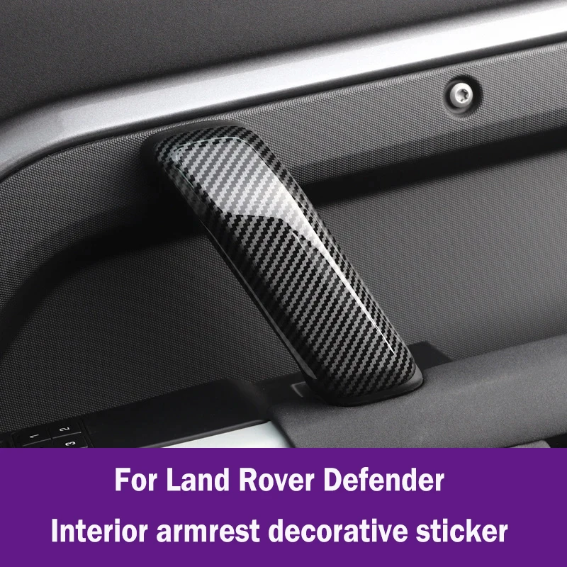 For Land Rover Defender 90 110 2020 2021 2022 2023 2024 Car Door Inner Door Handle Decorative Cover Sticker Accessories