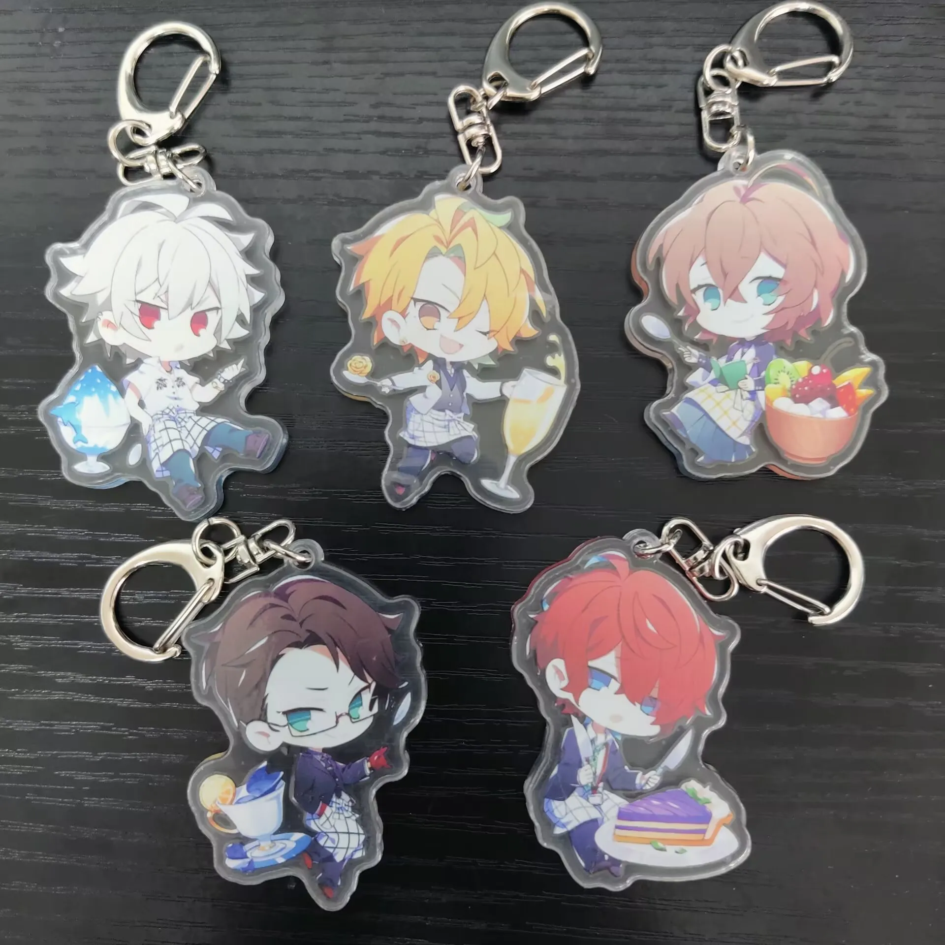 Anime Hypnosis Microphone Figures SAMATOKI AOHITSUGI Arisugawa Dice Acrylic Keychains Cute Bag Decor Pendant Toy Fans Xmas Gift