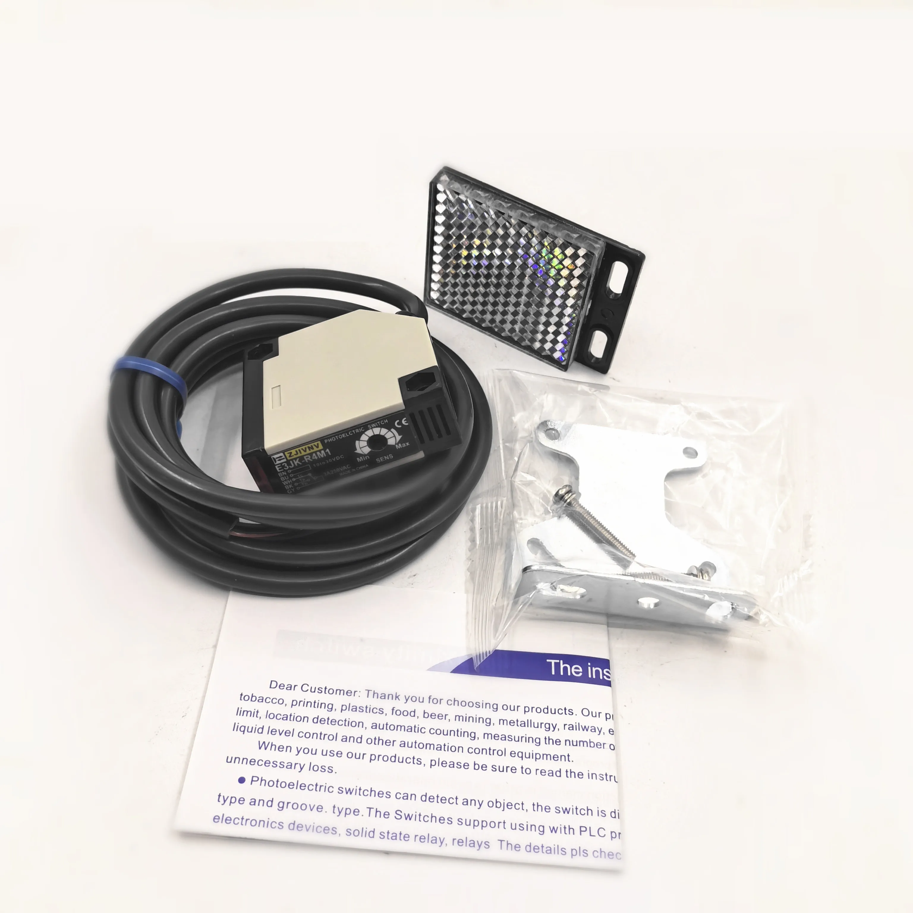 photoelectric switch E3JK-R4M1 DC 12~24V, AC90-250V Detective distance 4M Potoelectric switch