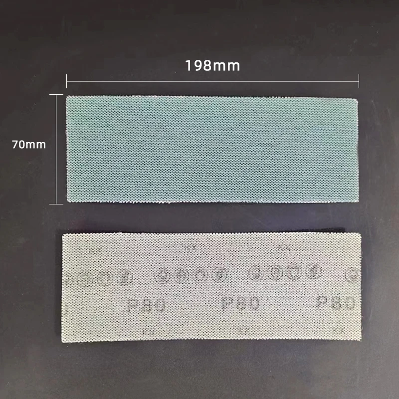 الصنفرة شبكي مستطيل ، خالية من الغبار ، طاحونة جافة ، ذاتية اللصق ، ساندر مسطح ، تلميع ، مكافحة انسداد ، 70x198mm
