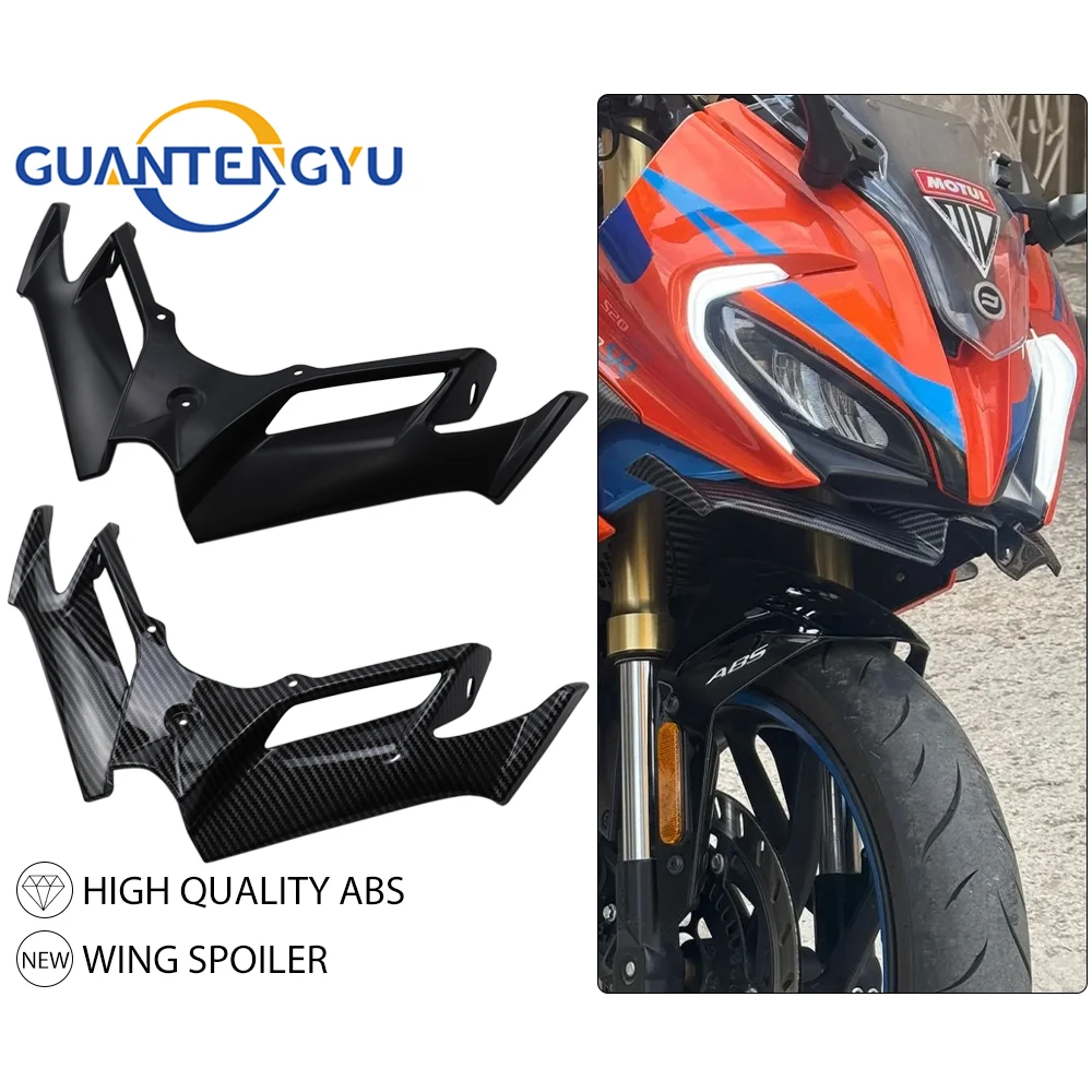 

Motorcycle Front Deflector Fairing Wind Wing Spoiler Aerodynamic Winglet Cover For CFMOTO 250SR 300SR 250 SR 300 MY22 2019-2024