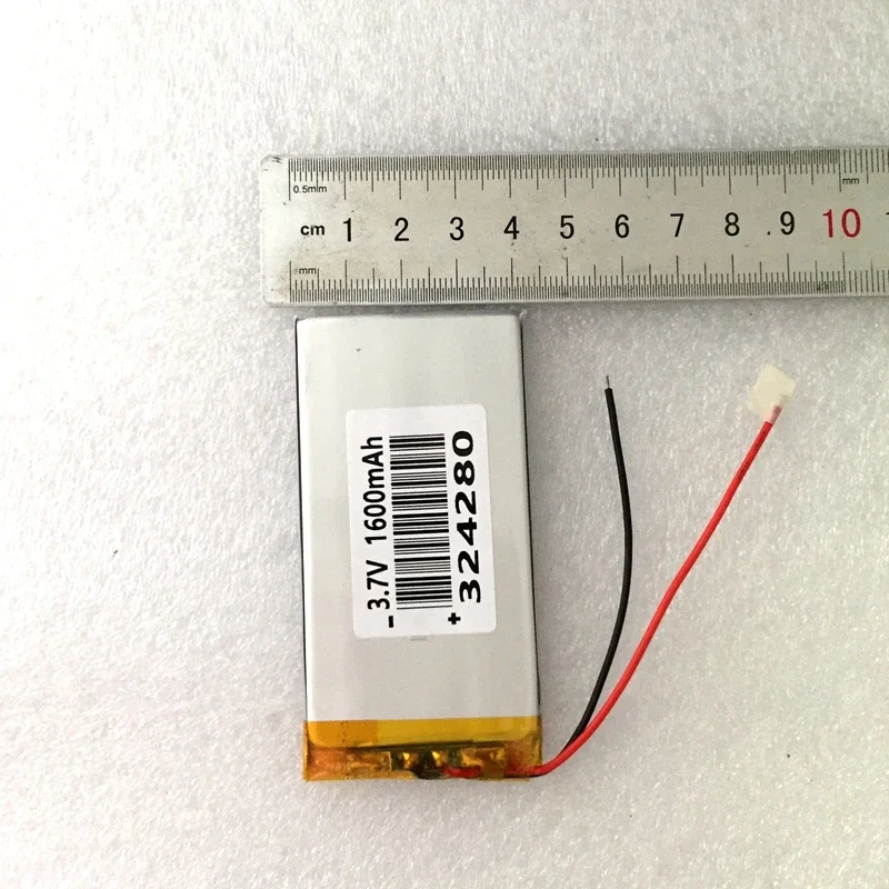 3,7 В, 1600 мАч, литий-полимерный аккумулятор для мобильного телефона, планшетного ПК, тонкий MP3 324280