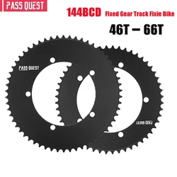 144BCD Fixed Gear fixie Round Chain ring Track Bike 46T-66T Tooth 144 bcd special single speed gear wheel Chainwheel