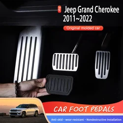 Car Pedals For Jeep Grand Cherokee WK2 2011~2022 Aluminum Alloy Car Foot Pad Car-Stylings Cover Rest Brake Pedals Car Acessories