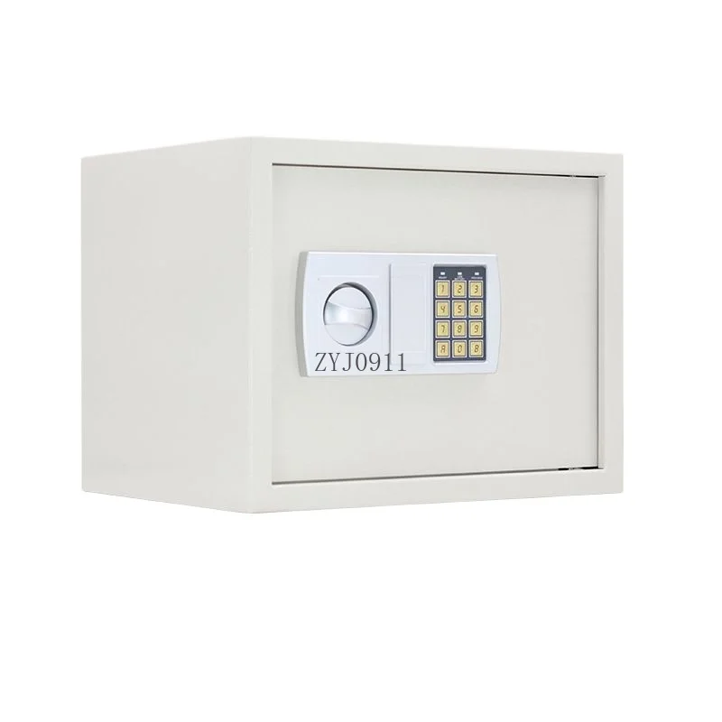 

30 см небольшой безопасный бытовой электронный сейф с паролем для офиса, полностью стальной, может входит в стену, защита от кражи