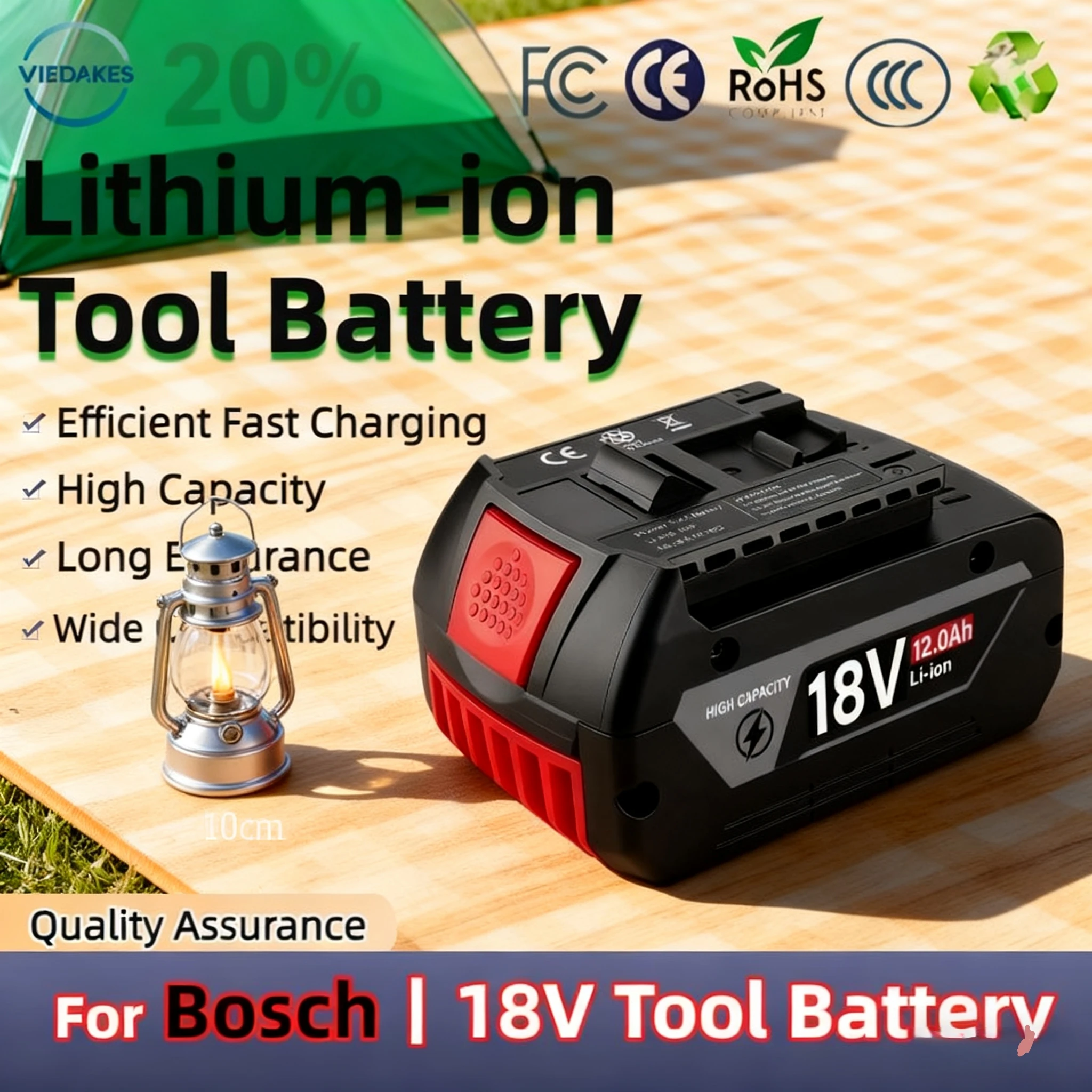 

Original for Bosch 18V battery, wireless power tool lithium battery, BAT609BAT610G BAT618BAT620BAT622GSR18V-LI，Long Endurance