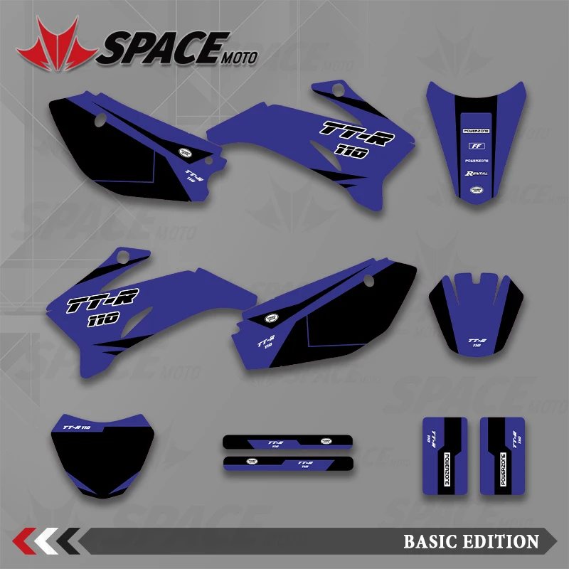 

SPACE MOTO Graphics Background Decals Stickers Motorcycle For YAMAHA 08-21 TTR110
