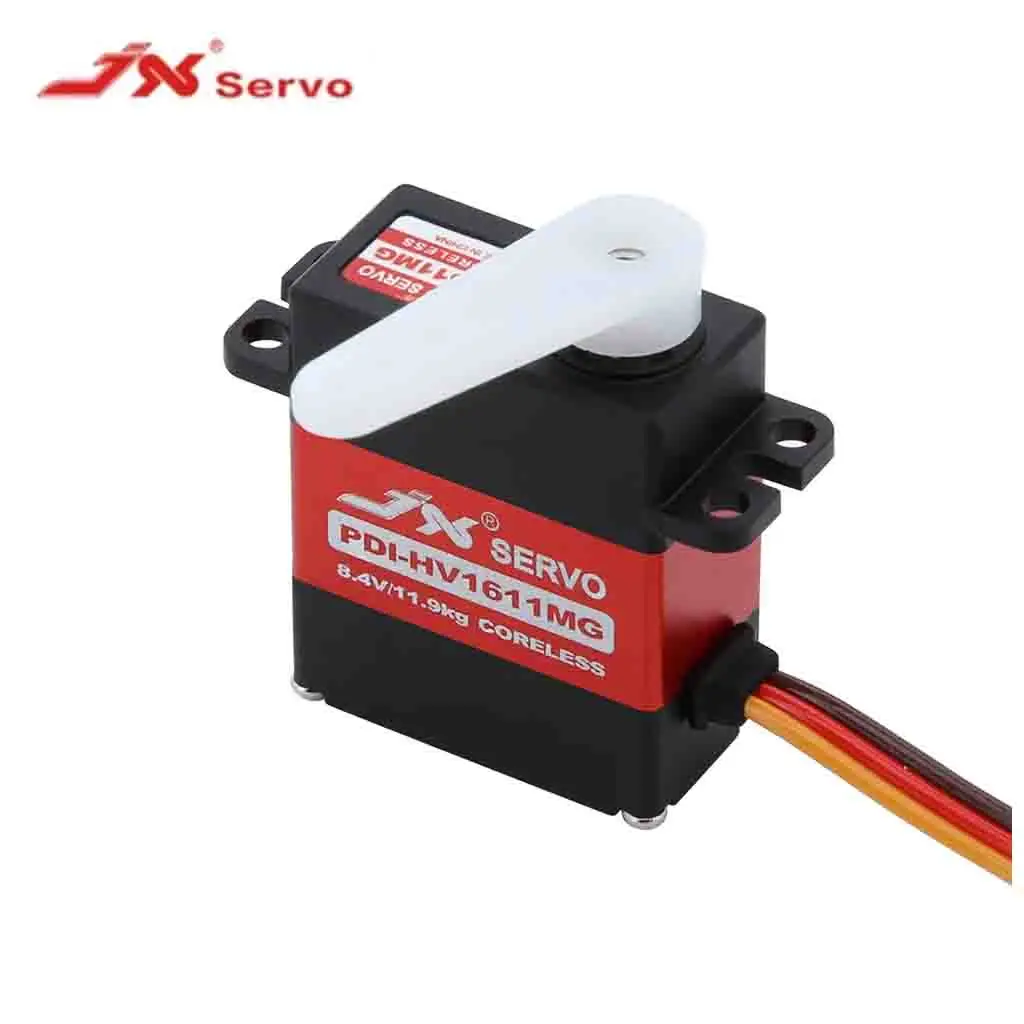 

JX PDI-HV1611MG микро сервопривод 11 кг цифровой сервопривод с металлической шестерней без сердечника 8,4 В 0,07S для автомобилей вертолет гусеничный радиоуправляемые инструменты