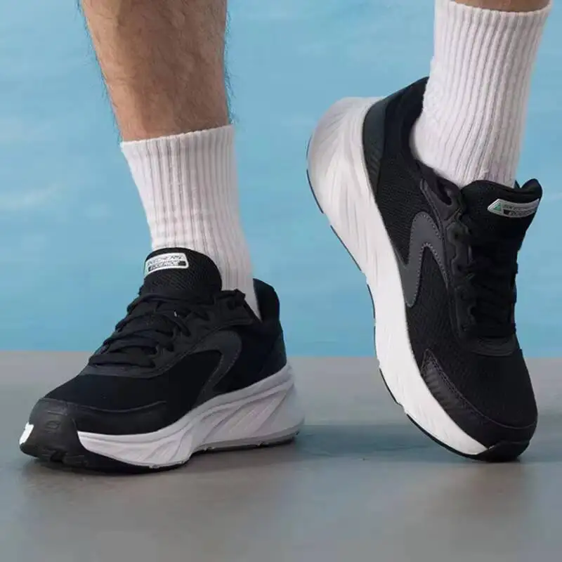 Skechers new spring - summer mesh running shoes Shock - absorbing wear-resistant breathable light&elastic Model 232838-BLK