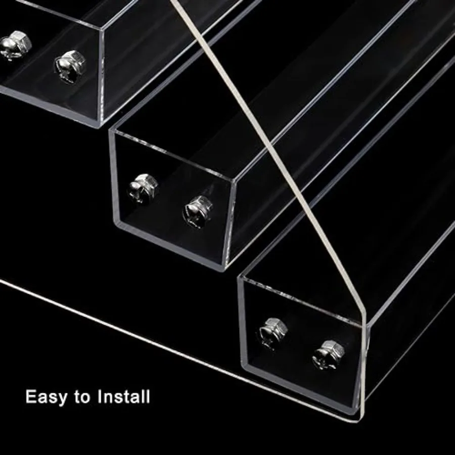 حامل منظم للنظارات الشمسية من الأكريليك الشفاف مكون من 7 طبقات لعرض النظارات والتخزين، حل مثالي لتسليط الضوء على النظارات