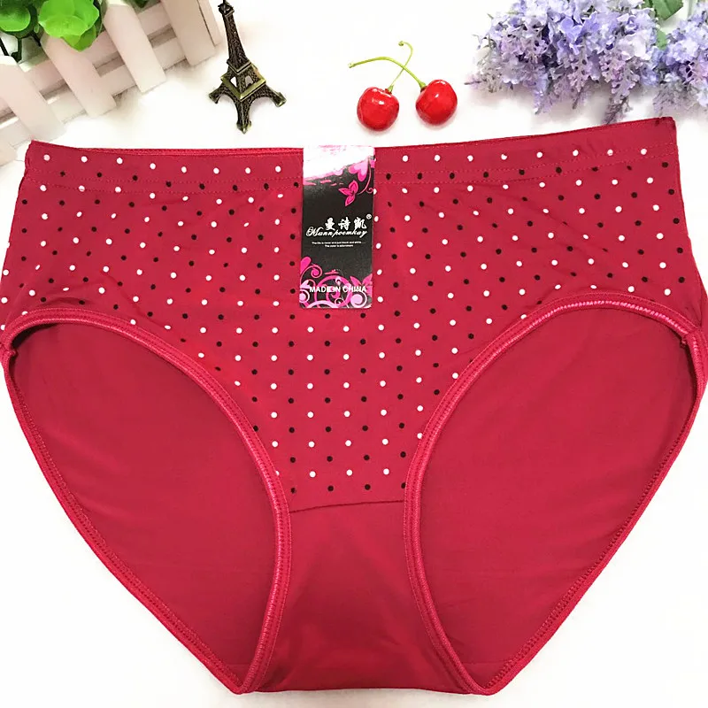 3Pcs/lot Breathable Print Panties for Women High Waist Briefs Soft and Super Elastic Underpants Plus Size 5XL 7XL Briefs