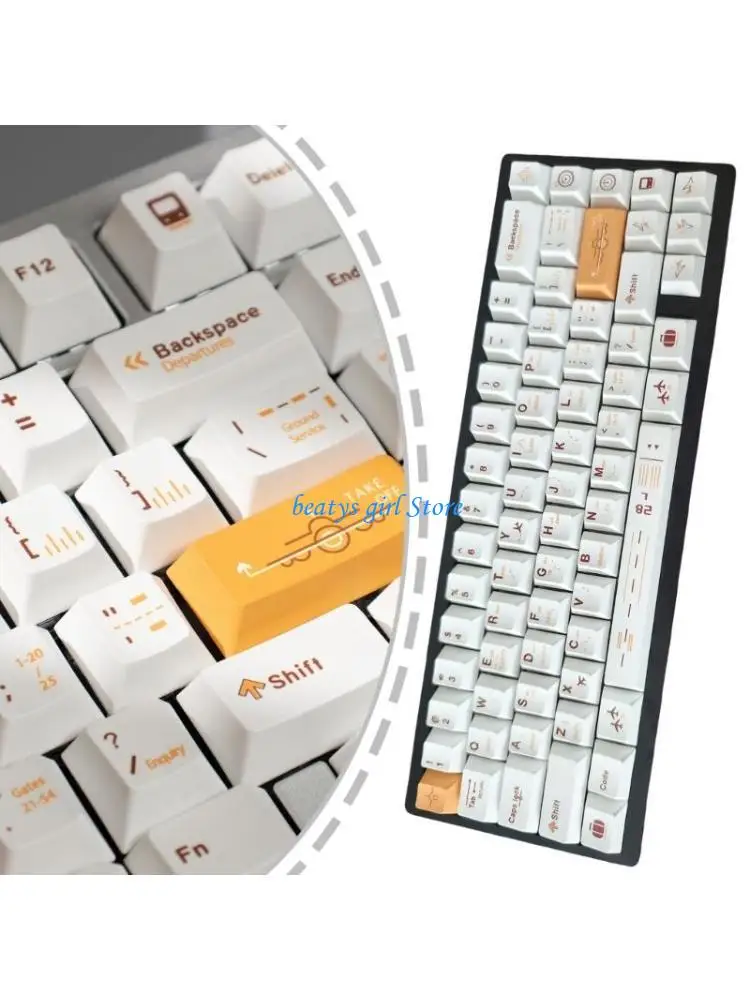 

C7AB 148Keys PBT Dye Sublimation Original Height Keycap Keyboards 60 80 61/64/68/75