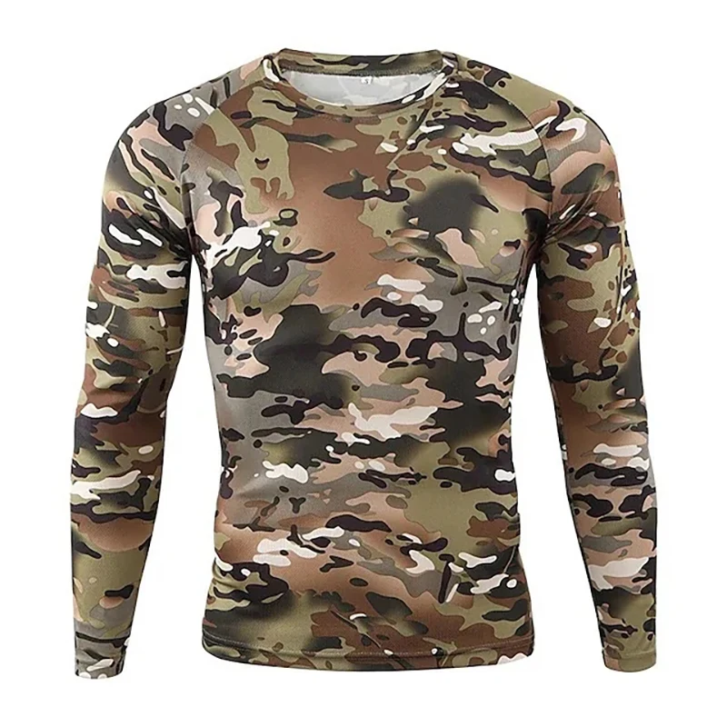 Camouflage Vintage 3D Print T-Shirts Men Woman Casual Long Sleeve T Shirt Streetwear Harajuku Pullovers Tees Tops Kids Clothing