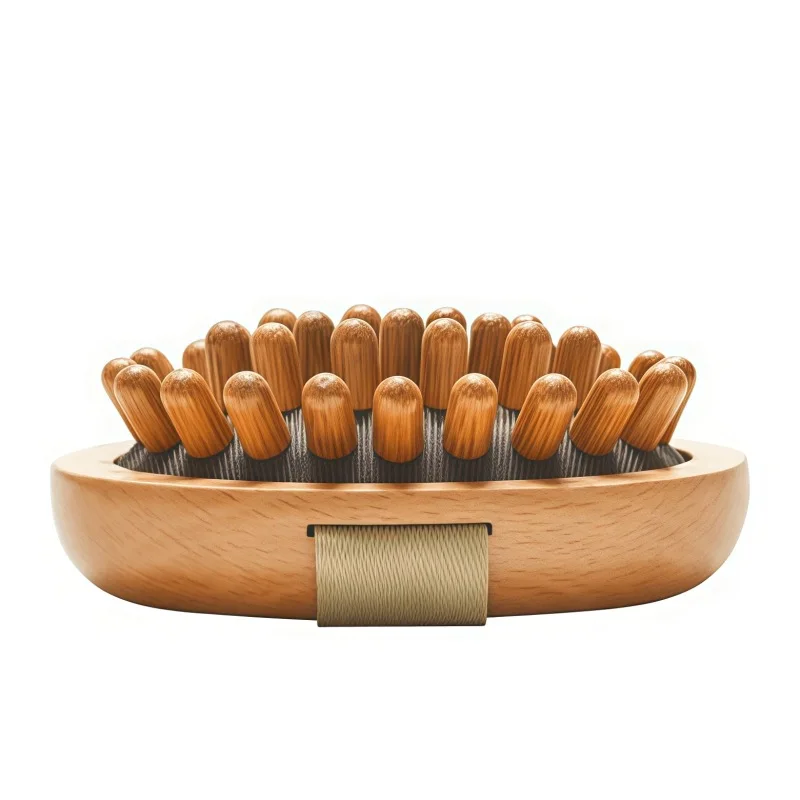 Tummy Fat Buster Massage Comb, Wooden Abdominal Scraper for Stomach Slimming, Body Meridian Unclogging Brush for Belt Vessel