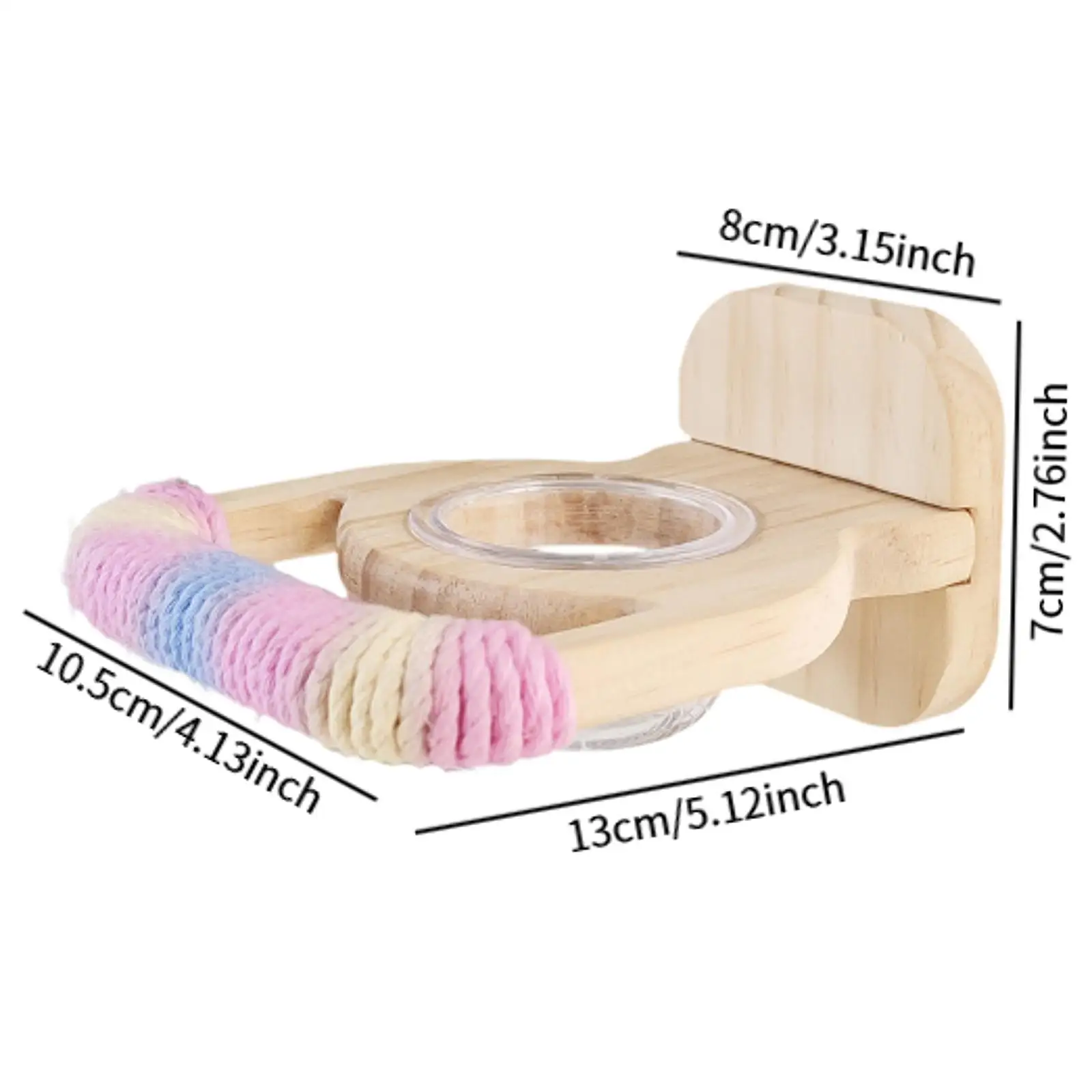 Bird Perch Compact Wood Perch Stand for Conures Small Parrots Parakeets