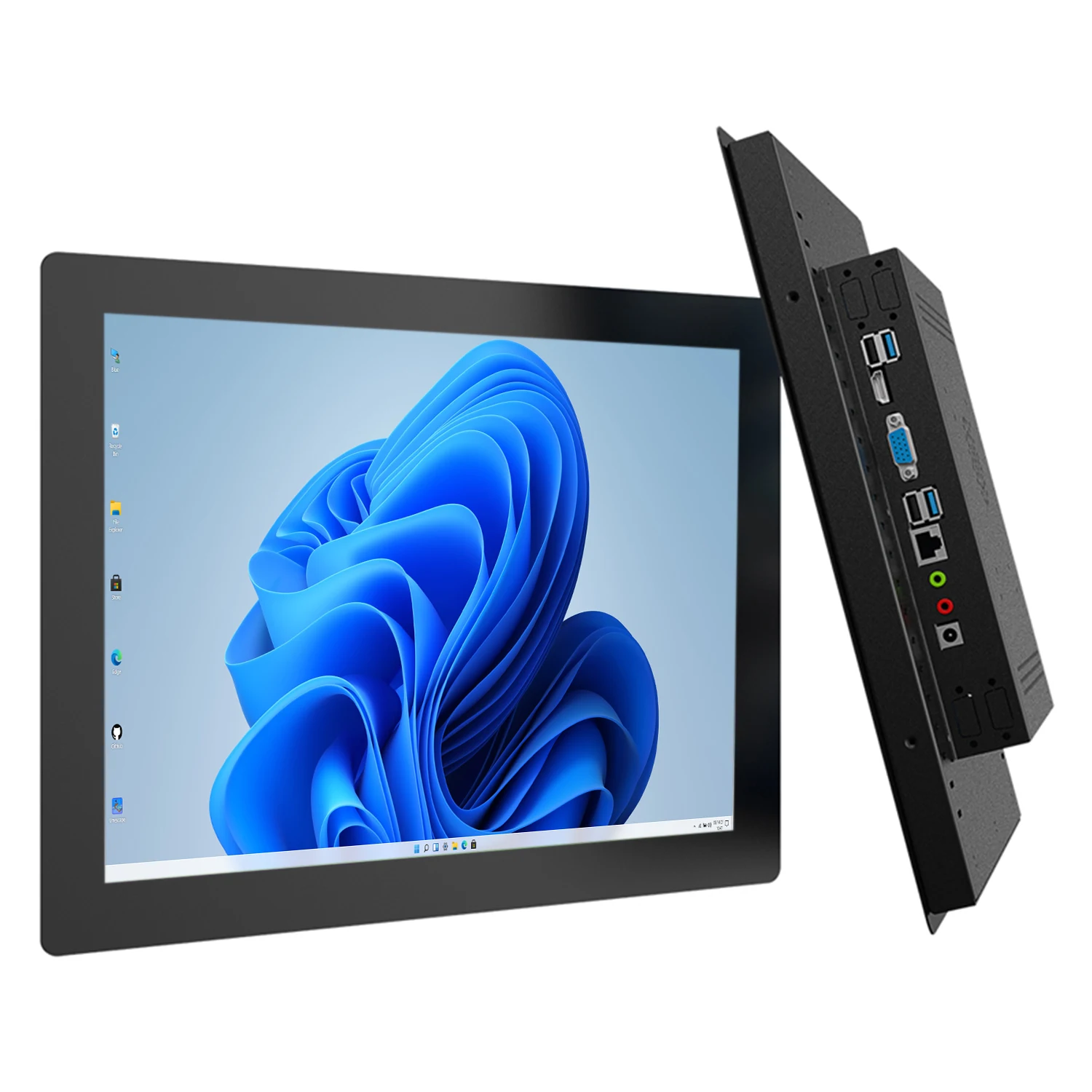 14 15.6 17.3 inch industrial mini computer all-in-one pc with resistive touch screen panel pc built-in wifi win10 pro 1366*768