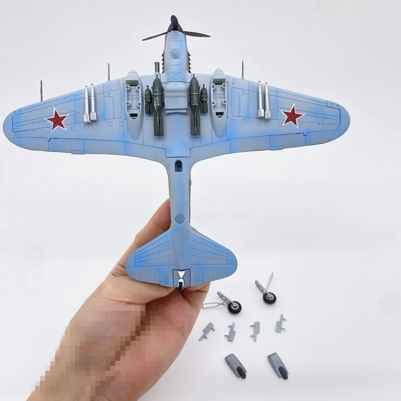 NUOVA scala 1/72 IL-2 aereo Ilyushin Shturmovik modello pressofuso in metallo Russia Fighter lega collezione esercito militare