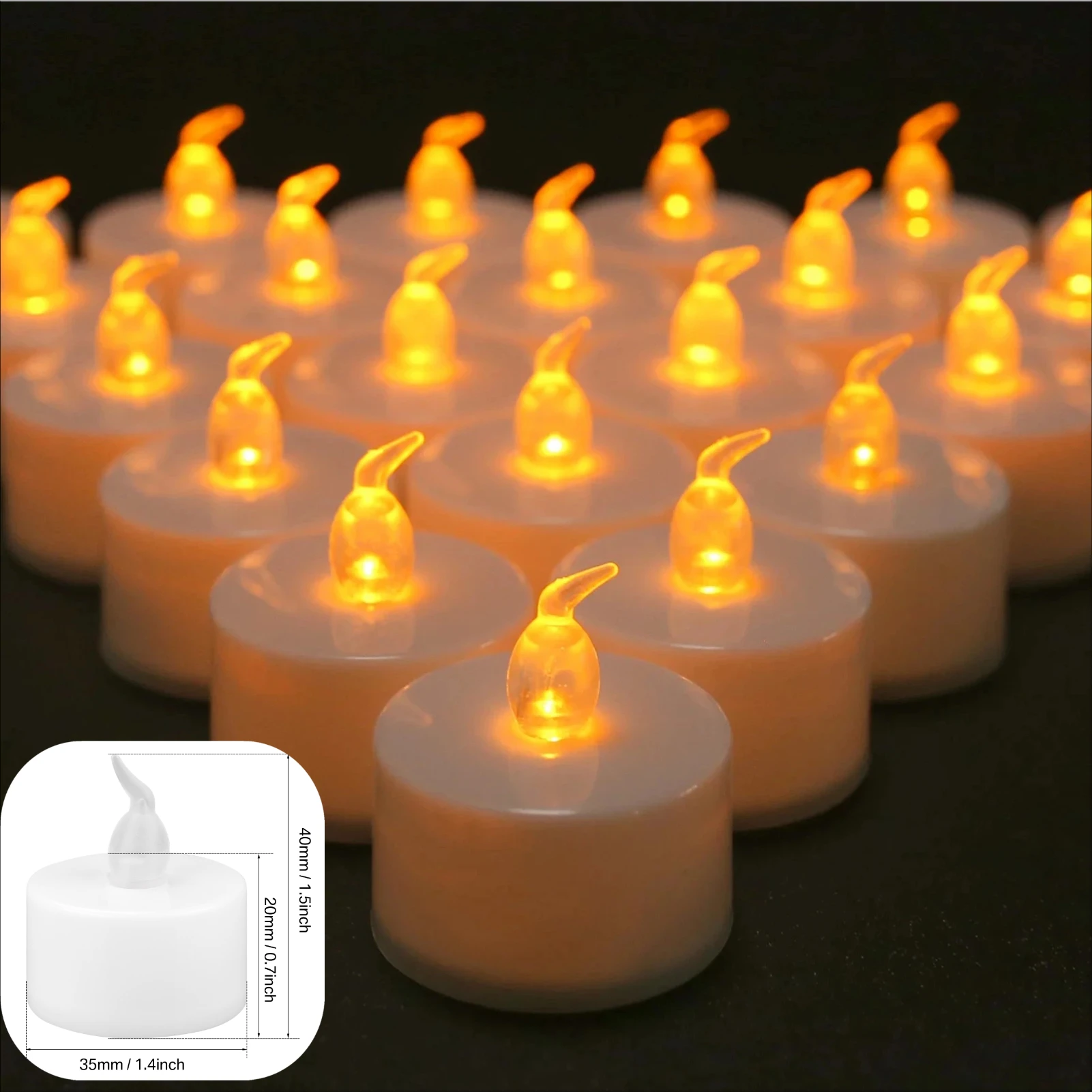 LED Kerzen 24/12 Packung flammen los flackernden Tee licht warm weiße Kerze für Party Hochzeit Geburtstag Weihnachts geschenke Wohnkultur