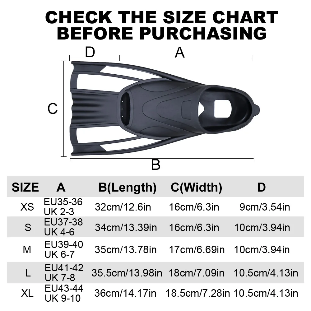 Silikon-Schwimmflossen, volle Fußtasche, schwimmende Schnallen, Schnorcheln, Tauchen, Flossen, Erwachsene, Training, Schoß, Schwimmschuh, Reisegröße – Detail 5