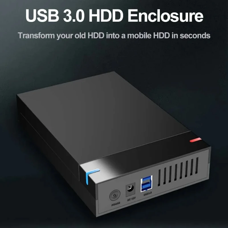 Корпус для внешнего жесткого диска SSD 3,5 дюйма Корпус для внешнего жесткого диска SATA SSD UASP USB 3.0 к SATA III 10 ТБ Корпус для жесткого диска SSD для ПК Lapop