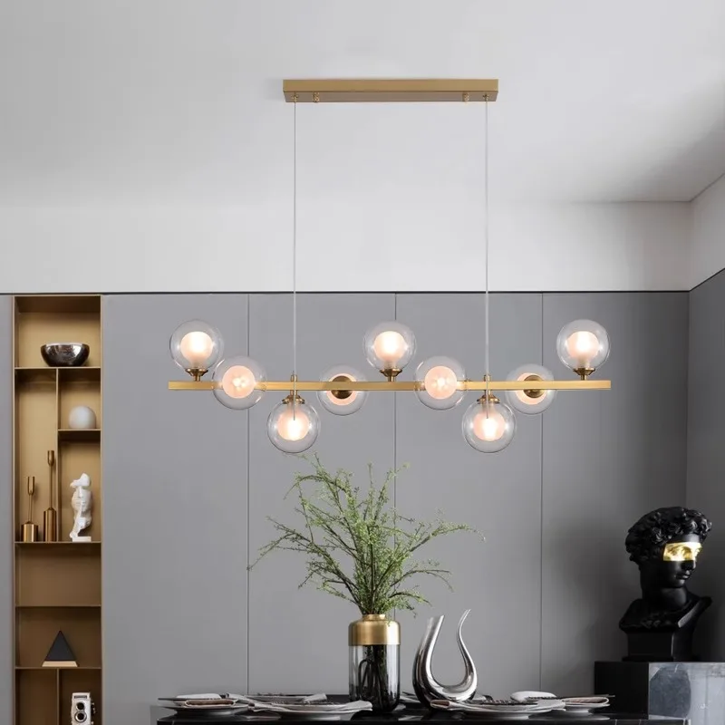 Plafonnier LED suspendu au design moderne, éclairage d'intérieur, luminaire décoratif de plafond, idéal pour un salon ou une salle à manger